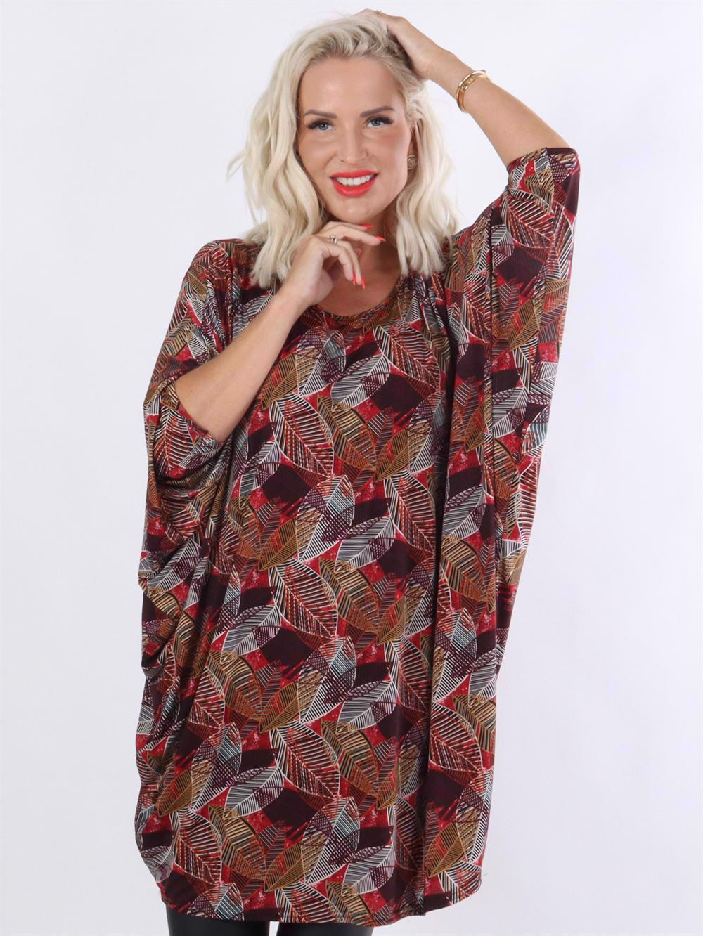 Rimini - Elastisk klänning med fladdermusärmar